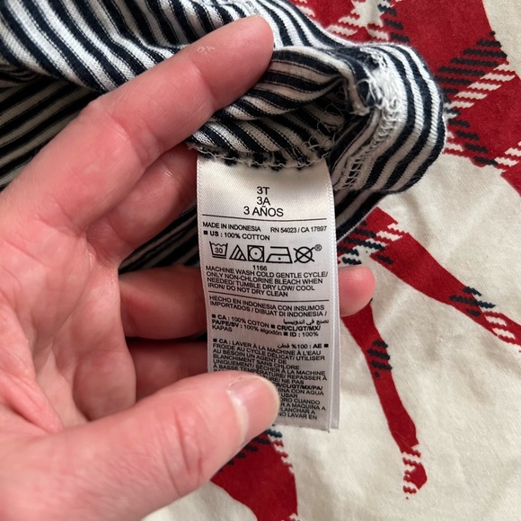 2x Old navy ruffle shoulders striped marinier tank top - Picture 4 of 6